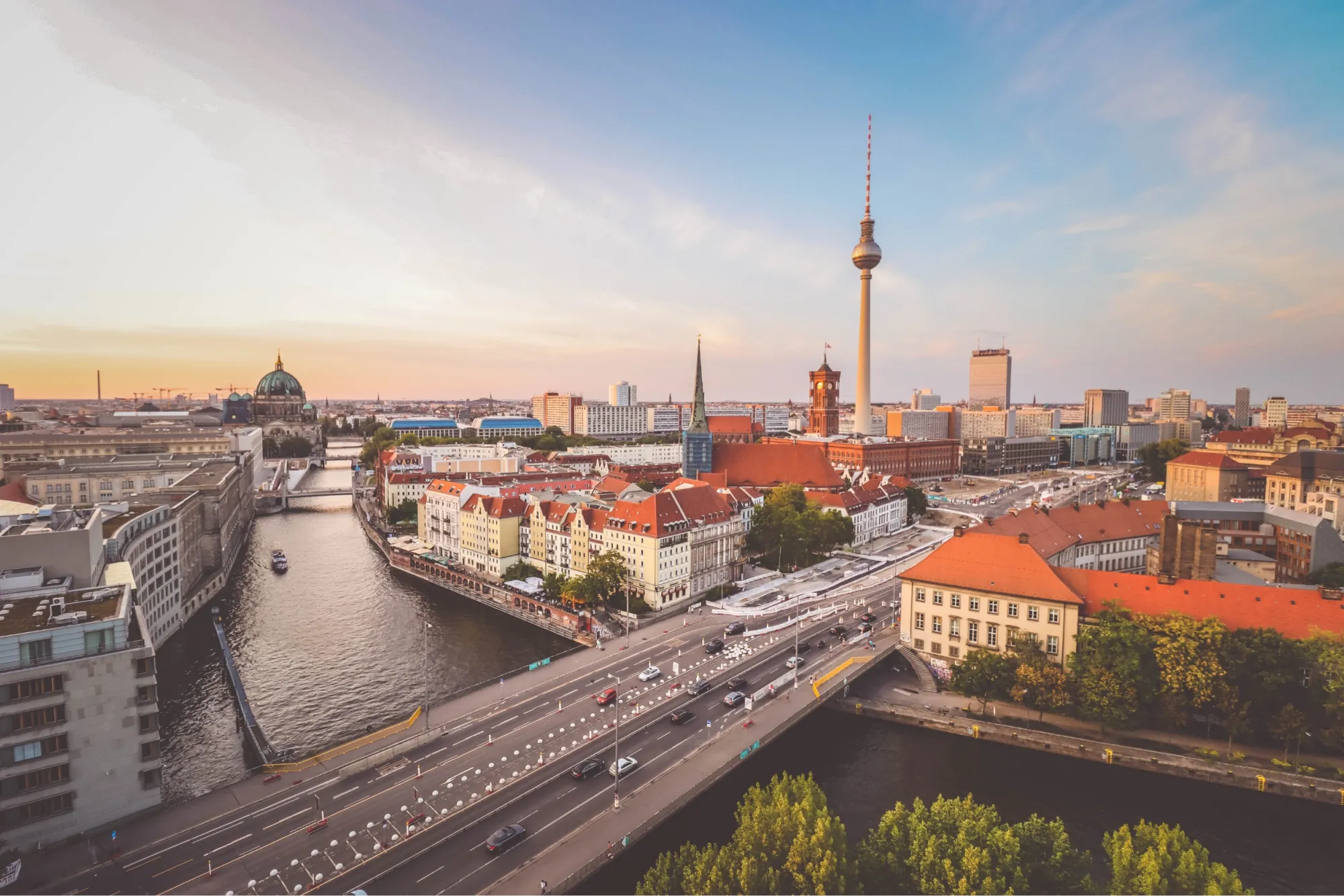 Berliner Stadtaufnahme von Oben